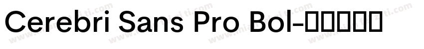 Cerebri Sans Pro Bol字体转换